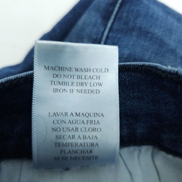 Kancan Moto Jeans Capri Distressed Stretch Frayed Hem Size 5 / 26 LowRise Skinny - Picture 12 of 12